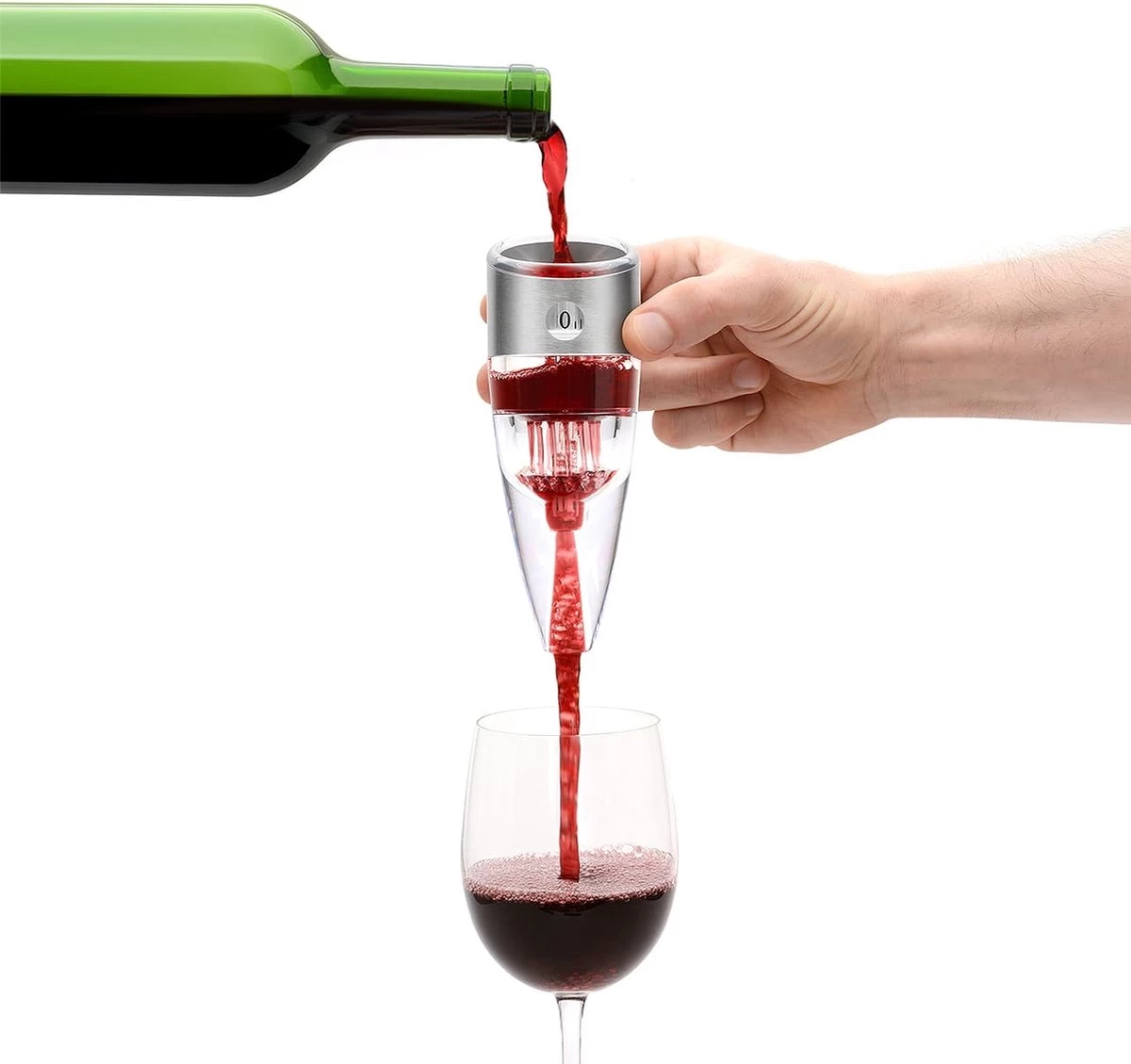 Bar Amigos Twist - Décanteur / Aérateur à Vin - Deluxe - Réglable - Fonctionnement 3 Voies - Aérateur à Vin 12 Bar Amigos Twist - Décanteur / Aérateur à Vin - Deluxe - Réglable - Fonctionnement 3 Voies - Aérateur à Vin – Image 10