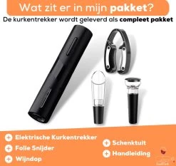 Tire-bouchon électrique Avec Bouchon à Vin Et Bec - Ouvre-bouteille électrique - À Piles - Zwart 17 Tire-bouchon électrique Avec Bouchon à Vin Et Bec - Ouvre-bouteille électrique - À Piles - Zwart -Dégustation Délicate 1200x1130 1