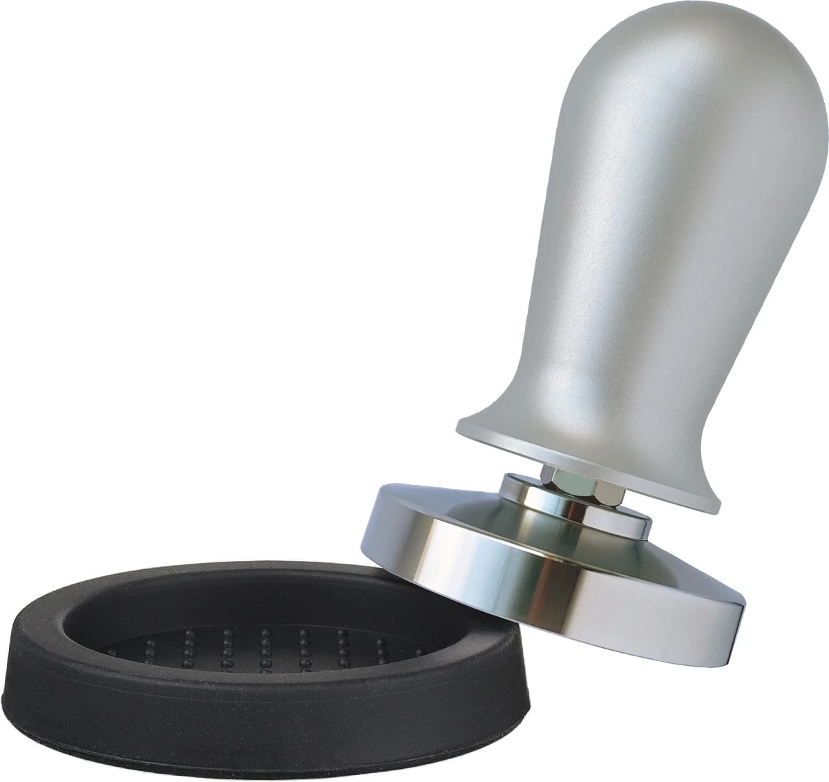 Expresso écarlate | Tamper "Perfetto" Pour Barista; Calibré à Une Pression De Contact De 35 Lb; Avec Manche En Aluminium Ou En Bois Fin Et Base En Acier Inoxydable De Précision. 3 Expresso écarlate | Tamper "Perfetto" Pour Barista; Calibré à Une Pression De Contact De 35 Lb; Avec Manche En Aluminium Ou En Bois Fin Et Base En Acier Inoxydable De Précision.