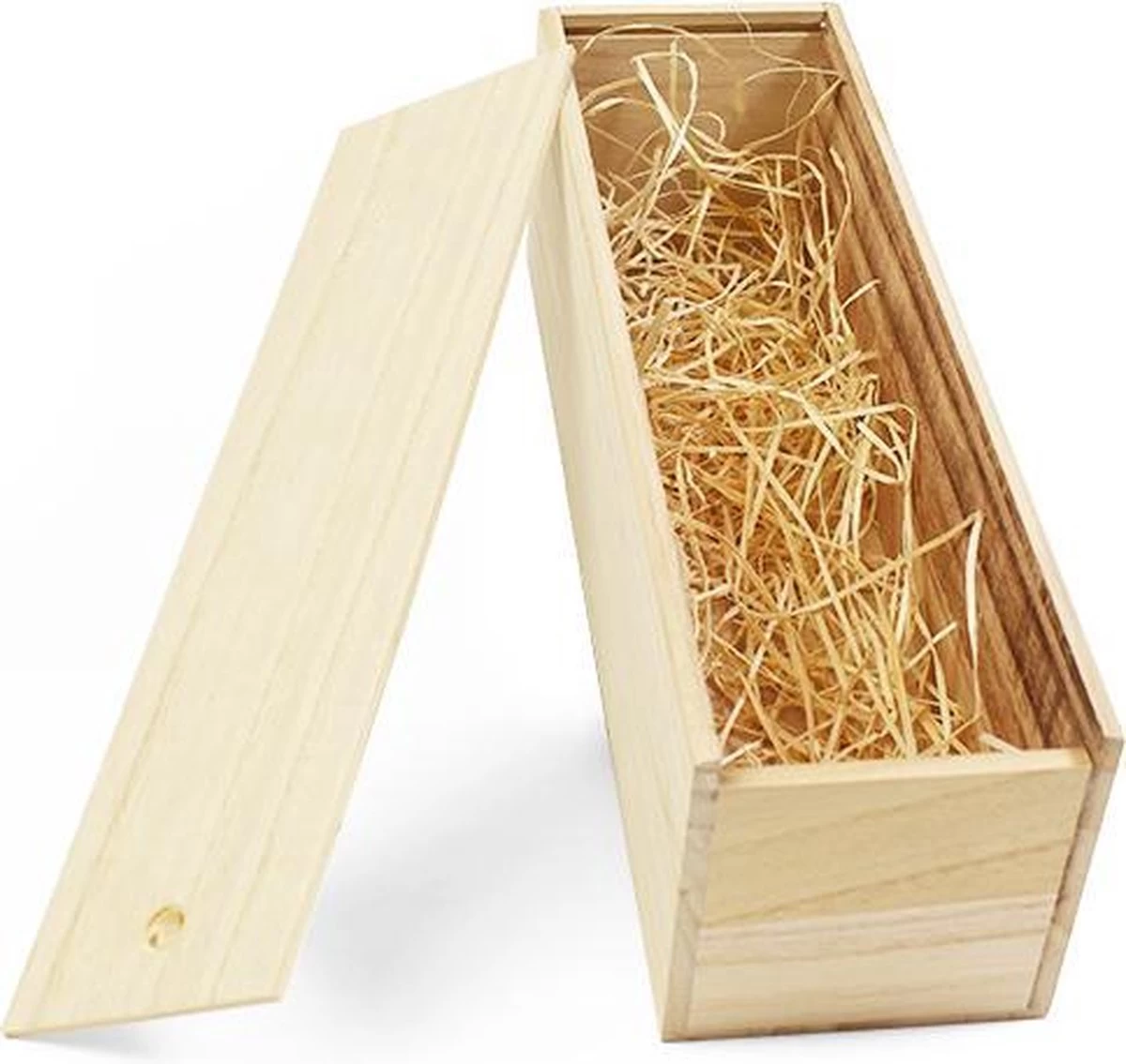 Boite à Vin Bois - 10 Pièces - Couvercle Coulissant - Y Compris Laine De Bois 4 Boite à Vin Bois - 10 Pièces - Couvercle Coulissant - Y Compris Laine De Bois – Image 2