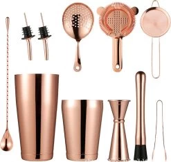 Set De 10 Cocktails En Or Rose - Shaker à Cocktail En Acier Inoxydable De 800 Ml - Set De Cocktails Complet - Équipement De Bar Professionnel 13 Set De 10 Cocktails En Or Rose - Shaker à Cocktail En Acier Inoxydable De 800 Ml - Set De Cocktails Complet - Équipement De Bar Professionnel -Dégustation Délicate 1200x1135 7