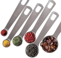 Newk 6 Cuillères PCS, Ensemble D'ustensiles De Cuisine En Métal En Acier Inoxydable Pour Ingrédients Secs Et Liquides -Dégustation Délicate 1200x1136 6