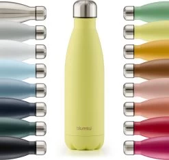 Thermos Blumtal - A Double Paroi - Tasse Thermos Café, Thee Et Boissons Fraîches - Mug De Voyage - 350 Ml - New Yellow - Jaune