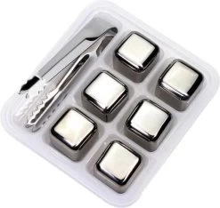 Ensemble De Pierres à Whisky De Luxe - 6 Pierres à Whisky - Bus De Glace - Avec Pinces - Glaçons Réutilisables