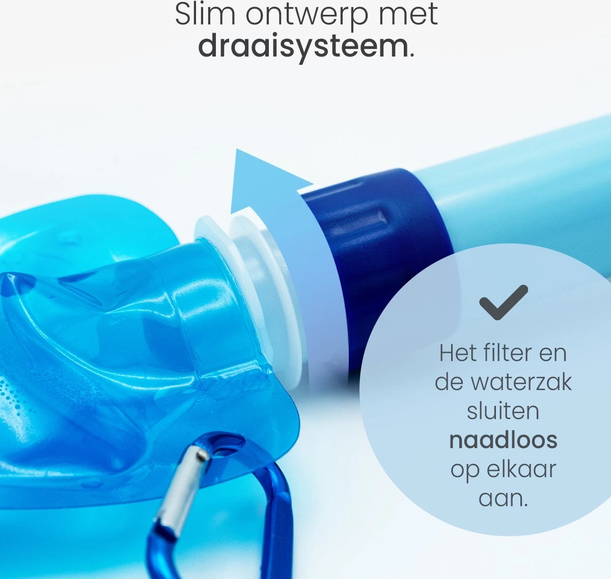 Filtre à Eau Personnel LifeBase - Purification De L'eau - Bouteille D'eau - Survie - Plein Air - Avec Poche à Eau - Filtre Jusqu'à 1500L 6 Filtre à Eau Personnel LifeBase - Purification De L'eau - Bouteille D'eau - Survie - Plein Air - Avec Poche à Eau - Filtre Jusqu'à 1500L – Image 4