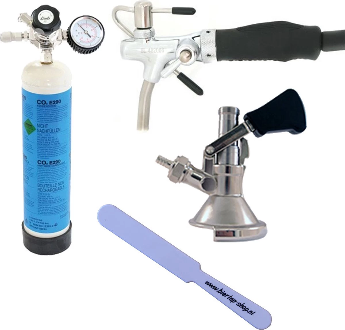 Lindr Biergun Complet Avec Raccord Coulissant Combiné Et Bouteille/compteur De CO2 3 Lindr Biergun Complet Avec Raccord Coulissant Combiné Et Bouteille/compteur De CO2