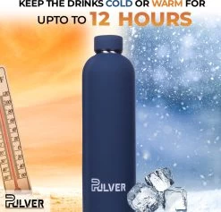 Pulver - Bouteille Thermos / Gourde En Acier Inoxydable - Sans BPA - 750 Ml - Gourde Avec Bouchon à Vis - Gourde - Double Isolation - Revêtement En Caoutchouc - Blauw Clair 10 Pulver - Bouteille Thermos / Gourde En Acier Inoxydable - Sans BPA - 750 Ml - Gourde Avec Bouchon à Vis - Gourde - Double Isolation - Revêtement En Caoutchouc - Blauw Clair -Dégustation Délicate 1200x1150 13