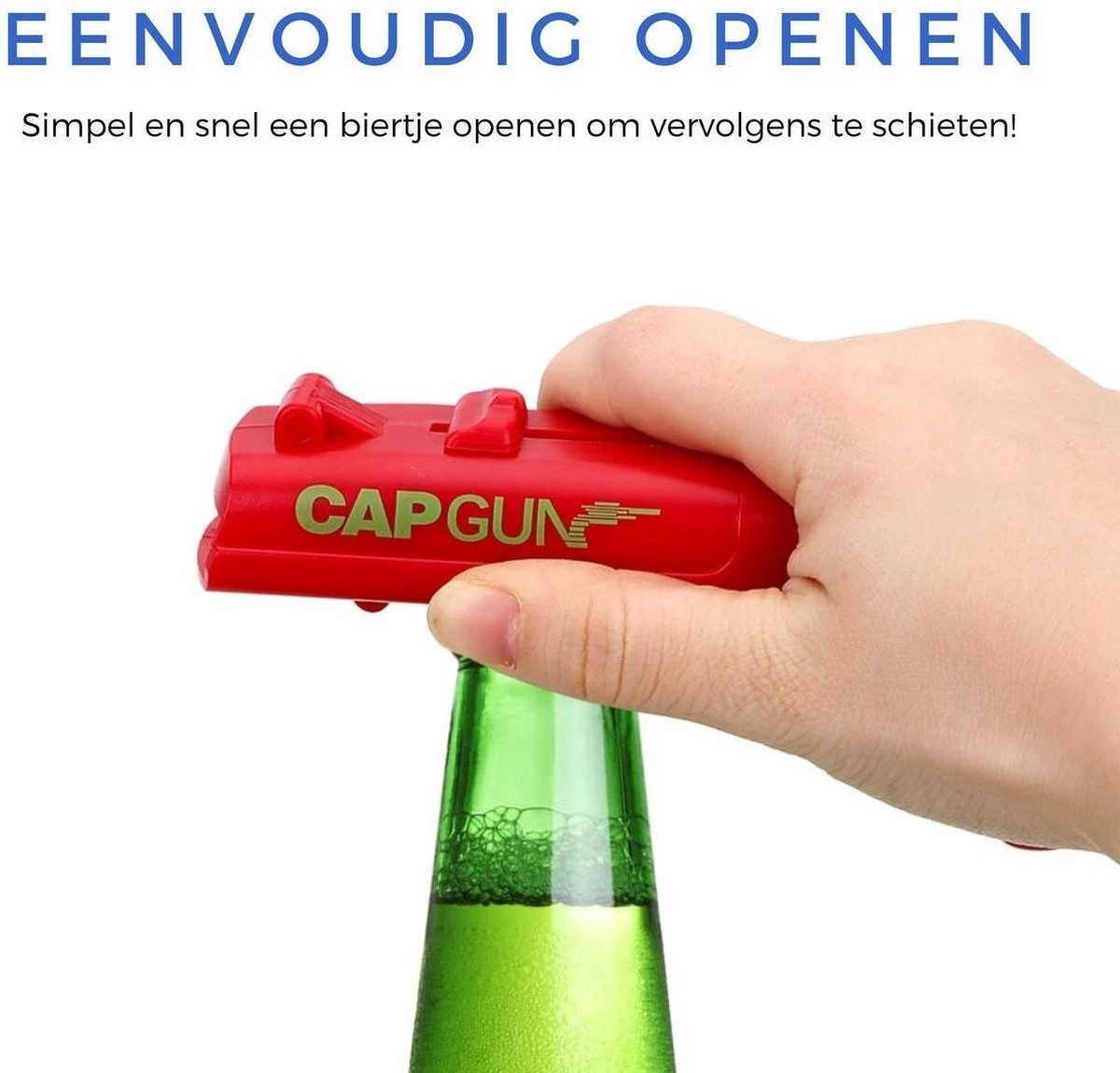 Beer Cap Shooter - Cap Shooter - Ouvre- Bière - Ouvre-bouteille - Cadeau Uniek - Cadeau De Bières - Cap Gun - Couleur Rouge 5 Beer Cap Shooter - Cap Shooter - Ouvre- Bière - Ouvre-bouteille - Cadeau Uniek - Cadeau De Bières - Cap Gun - Couleur Rouge – Image 3
