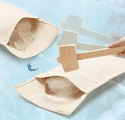 Broyeur à Glace Manuel Sac En Katoen Marteau En Bois Cocktails Maison Barman Outil -Dégustation Délicate 1200x1150 8