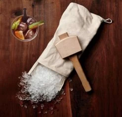 Broyeur à Glace Manuel Sac En Katoen Marteau En Bois Cocktails Maison Barman Outil -Dégustation Délicate 1200x1150 9