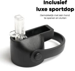 Vatten Thermos Noir Avec Paille - 500ml - Gourde Avec Paille + Support GRATUIT - Gourde Avec Paille - Gourde Avec Paille -Dégustation Délicate 1200x1151 6