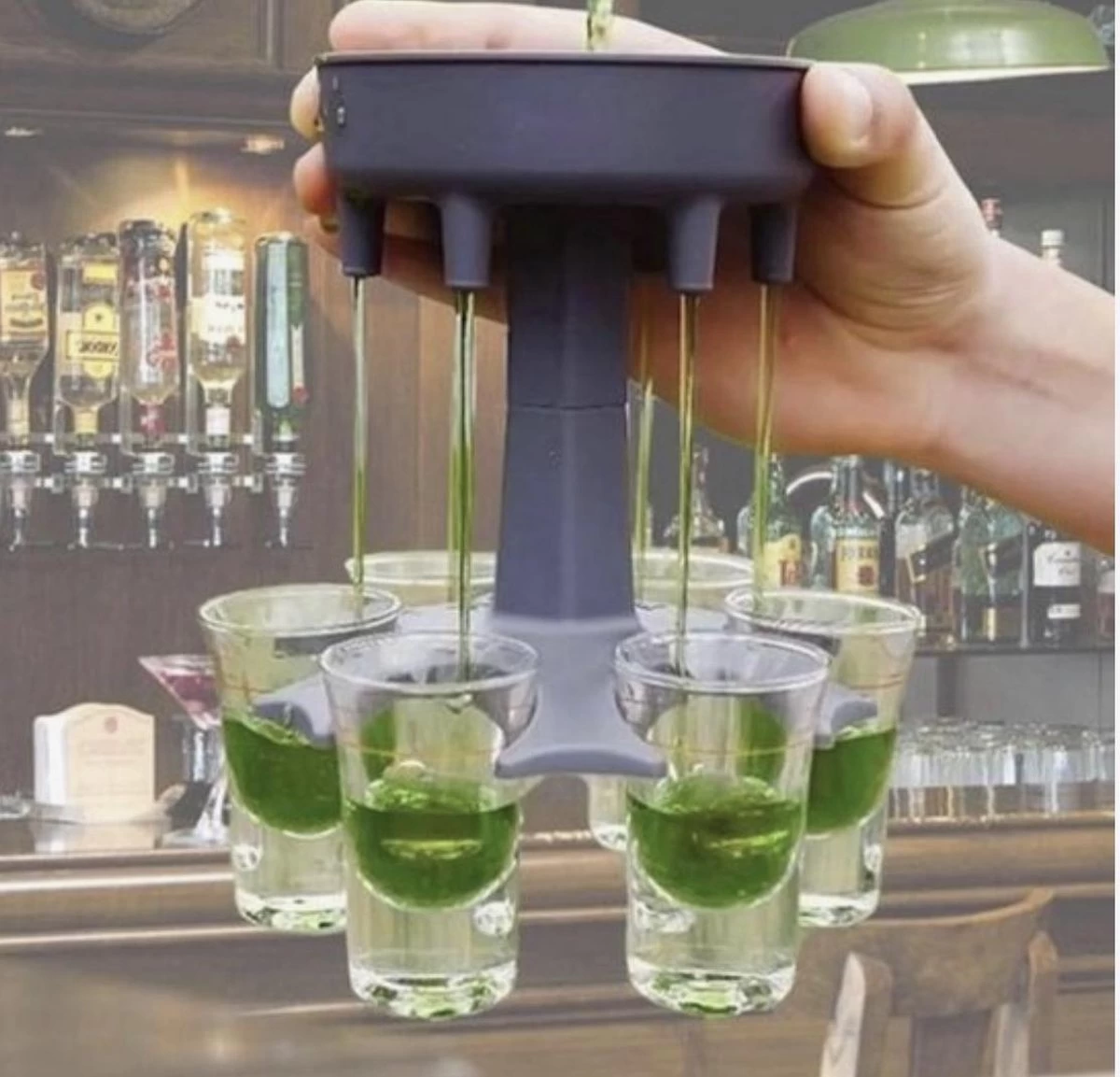 Fontaine à Shot Avec 6 Verres à Shot Bouchons Colorés Et Anti-fuites - Machine à Shot - Distributeur à Shot - Verseur - Shot - Verres à Shot - Distributeur - Boisson - Fête - 4 Fontaine à Shot Avec 6 Verres à Shot Bouchons Colorés Et Anti-fuites - Machine à Shot - Distributeur à Shot - Verseur - Shot - Verres à Shot - Distributeur - Boisson - Fête - – Image 2