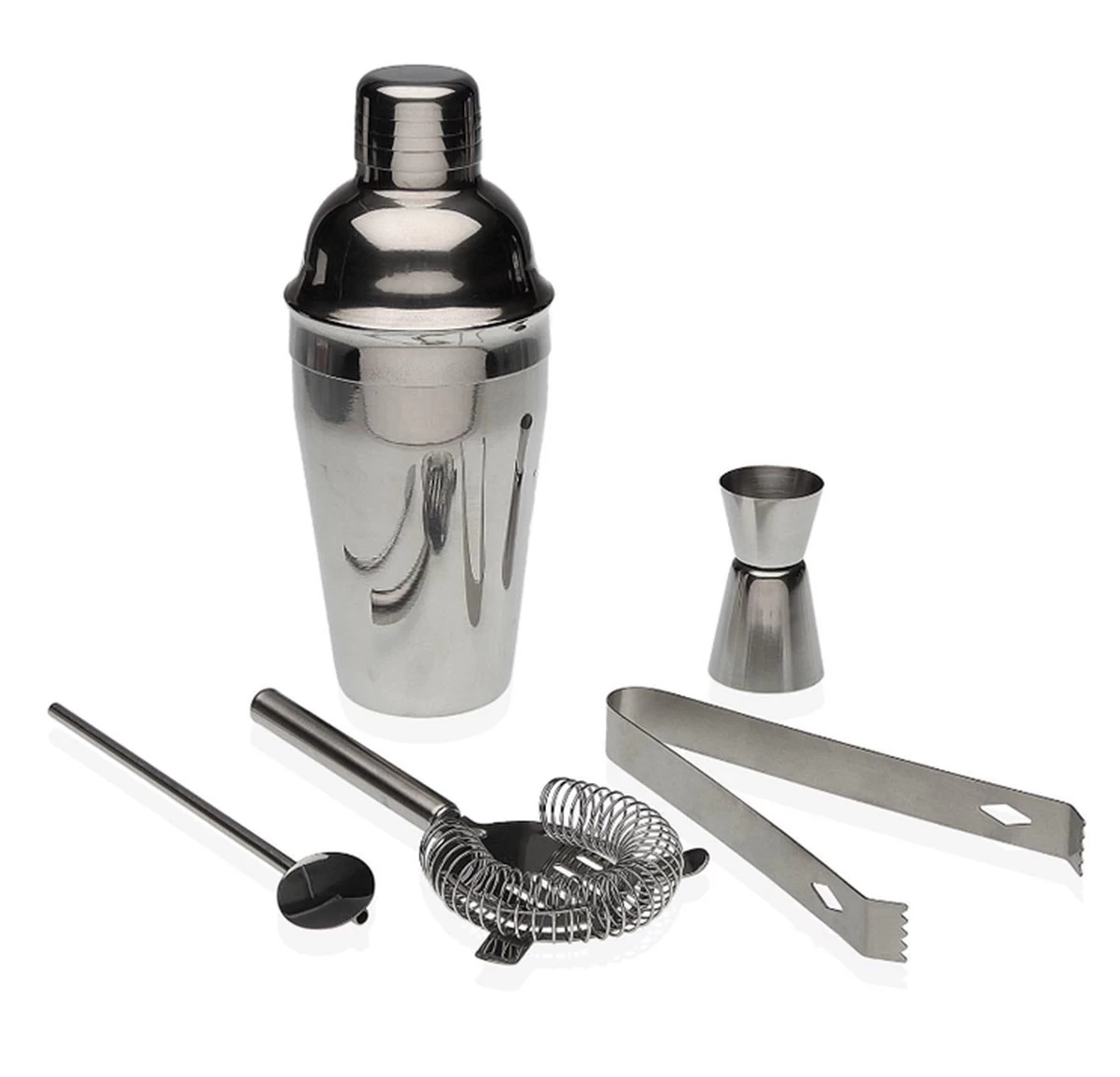 Versa Ensemble Shaker à Cocktail | 5 Pièces | Shaker 550ML | Emballage Cadeau | Ensemble De Cocktail 3 Versa Ensemble Shaker à Cocktail | 5 Pièces | Shaker 550ML | Emballage Cadeau | Ensemble De Cocktail