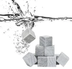 Relaxdays 90 X Pierres De Whisky, Pierres De Whisky, Gris, Glaçons, Insipide, Sac à Poussière -Dégustation Délicate 1200x1155 9