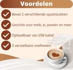 Mousseur à Lait Premium Earkings - Mousseur à Lait Rechargeable Avec Câble USB Inclus - Comprend 2 Accessoires - Mousseur à Lait électrique Wit 18 Mousseur à Lait Premium Earkings - Mousseur à Lait Rechargeable Avec Câble USB Inclus - Comprend 2 Accessoires - Mousseur à Lait électrique Wit -Dégustation Délicate 1200x1158 2