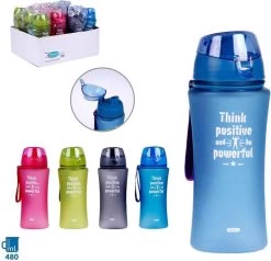 Concord Bouteille D'eau De Sport Bouteille D'eau / Bouteille D'eau Think Positive Impression Bleue 480 Ml En Plastique 12 Concord Bouteille D'eau De Sport Bouteille D'eau / Bouteille D'eau Think Positive Impression Bleue 480 Ml En Plastique -Dégustation Délicate 1200x1158 9