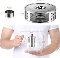 Chauffe-thé En Céramique / Ragoût Pour Théière Ragoût Pour Théière - Chauffe-thé, Chauffe-café Tasse Pour Théière, Chauffage Et Conservation Du Café, Du Thé Ou Du Lait -Dégustation Délicate 1200x1159