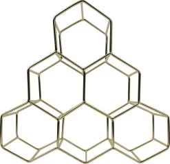 QUVIO Casier à Vin Pour 6 Bouteilles De Vin / Hexagone / Casier à Vin Design En Acier / Hexagonal - Or 14 QUVIO Casier à Vin Pour 6 Bouteilles De Vin / Hexagone / Casier à Vin Design En Acier / Hexagonal - Or -Dégustation Délicate 1200x1159 3
