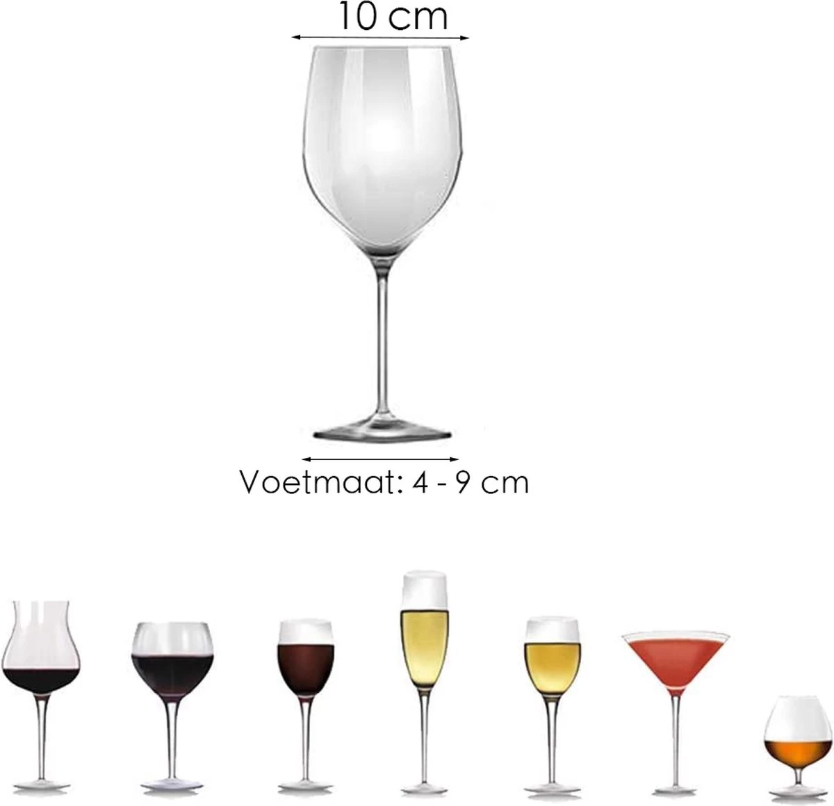 Verres à Verres à Vin Suspendus - Wit - 21 Verres - 7 Rangées - Porte-verres à Vin 7 Verres à Verres à Vin Suspendus - Wit - 21 Verres - 7 Rangées - Porte-verres à Vin – Image 5