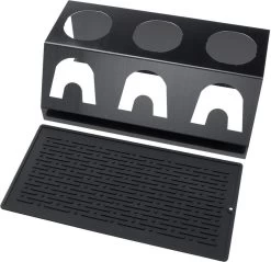 KINGDOWAY Porte-bouteilles - Porte-bouteilles - Porte-bouteilles - Avec Tapis Anti-goutte - Pour Bouteilles Duo, Crystal, Easy, Fuse, E-mail Soda Stream - Zwart Mat -Dégustation Délicate 1200x1162 3