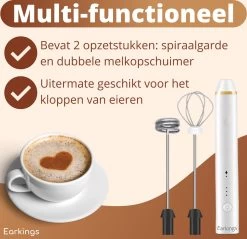 Mousseur à Lait Premium Earkings - Mousseur à Lait Rechargeable Avec Câble USB Inclus - Comprend 2 Accessoires - Mousseur à Lait électrique Wit 17 Mousseur à Lait Premium Earkings - Mousseur à Lait Rechargeable Avec Câble USB Inclus - Comprend 2 Accessoires - Mousseur à Lait électrique Wit -Dégustation Délicate 1200x1163 9