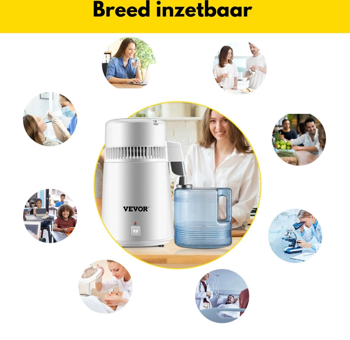Purificateur D'eau Thuys - Distillateur D'eau - Distillateur - Filtre à Eau - Adoucisseur D'eau - 750W - Inox - 4L 9 Purificateur D'eau Thuys - Distillateur D'eau - Distillateur - Filtre à Eau - Adoucisseur D'eau - 750W - Inox - 4L – Image 7