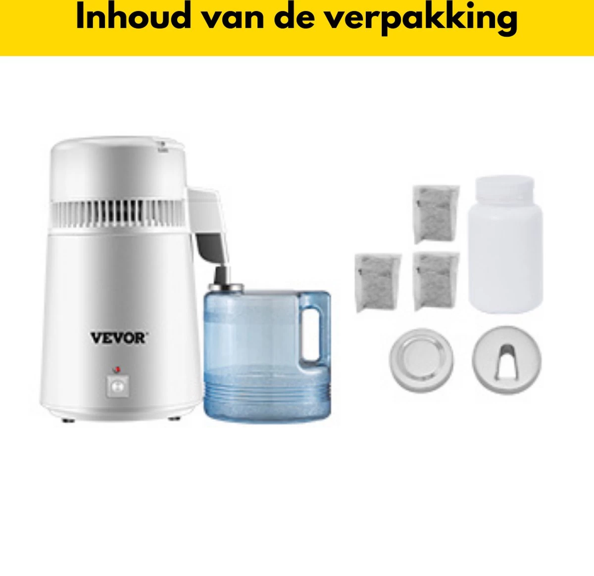 Purificateur D'eau Thuys - Distillateur D'eau - Distillateur - Filtre à Eau - Adoucisseur D'eau - 750W - Inox - 4L 11 Purificateur D'eau Thuys - Distillateur D'eau - Distillateur - Filtre à Eau - Adoucisseur D'eau - 750W - Inox - 4L – Image 9