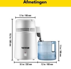Purificateur D'eau Thuys - Distillateur D'eau - Distillateur - Filtre à Eau - Adoucisseur D'eau - 750W - Inox - 4L 23 Purificateur D'eau Thuys - Distillateur D'eau - Distillateur - Filtre à Eau - Adoucisseur D'eau - 750W - Inox - 4L -Dégustation Délicate 1200x1165 11