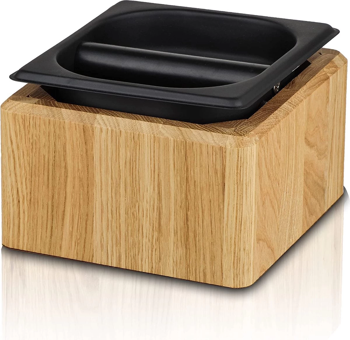 Knock Box En Bois (chêne) Et Insert En Acier Inoxydable, Grande Knock Box Amovible Pour Un Nettoyage Facile, Knock Box Pour Home Barista, Accessoires Porte-filtre 3 Knock Box En Bois (chêne) Et Insert En Acier Inoxydable, Grande Knock Box Amovible Pour Un Nettoyage Facile, Knock Box Pour Home Barista, Accessoires Porte-filtre