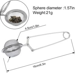 Doodadeals® | Passoire à Thé 3 Pièces | ACIER INOXYDABLE | Infuseur à Thé | Boule D'épices | Passoire à Thé Pour Thé En Vrac | Boule à Thee | 16 Cm | ø 4,5 Cm 14 Doodadeals® | Passoire à Thé 3 Pièces | ACIER INOXYDABLE | Infuseur à Thé | Boule D'épices | Passoire à Thé Pour Thé En Vrac | Boule à Thee | 16 Cm | ø 4,5 Cm -Dégustation Délicate 1200x1168 1