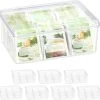 Relaxdays 8 X Boîte à Thé Transparent - Boîte à Thé 6 Compartiments - Organisateur De Sachets De Thé - Rectangle 2 Relaxdays 8 X Boîte à Thé Transparent - Boîte à Thé 6 Compartiments - Organisateur De Sachets De Thé - Rectangle -Dégustation Délicate 1200x1168