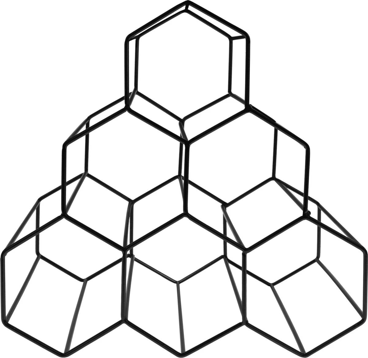 QUVIO Vin Racks / Vin Cabinet / Vin Mur Rack / étagère Vin Debout / Range-bouteilles / Wine Rack - Pour 6 Bouteilles - Zwart 5 QUVIO Vin Racks / Vin Cabinet / Vin Mur Rack / étagère Vin Debout / Range-bouteilles / Wine Rack - Pour 6 Bouteilles - Zwart – Image 3