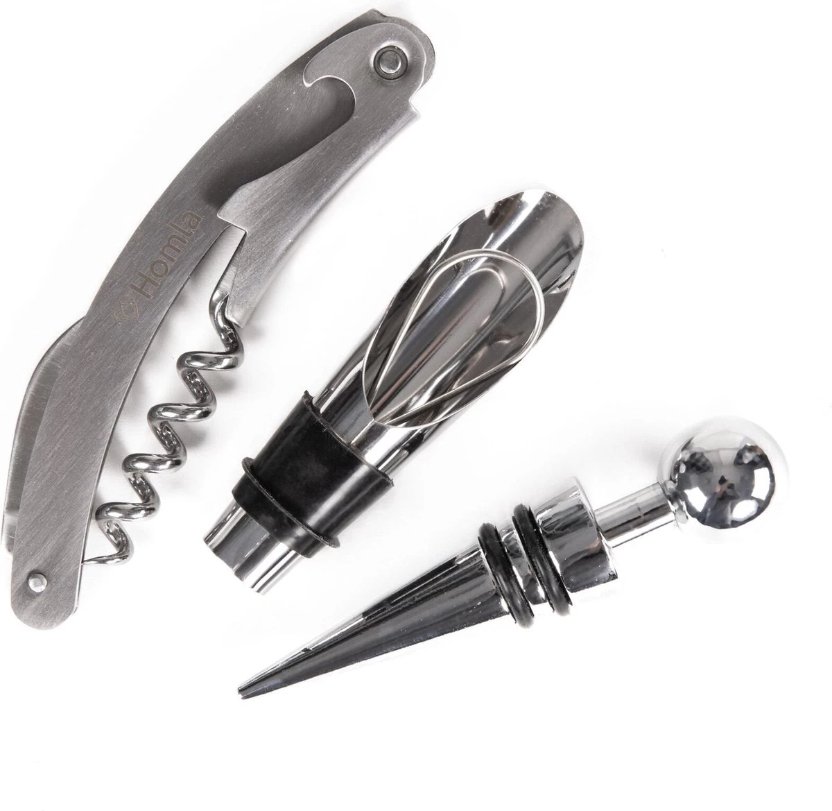 HOMLA Mooka Service à Vin D'accessoire Ouvre-bouteille En Acier Inoxydable 14x15 Cm 4 HOMLA Mooka Service à Vin D'accessoire Ouvre-bouteille En Acier Inoxydable 14x15 Cm – Image 2