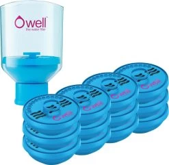 Owell Spécial, Eau Filtrée Familiale Household Un An, 1500 Litres + Support Owell Gratuit