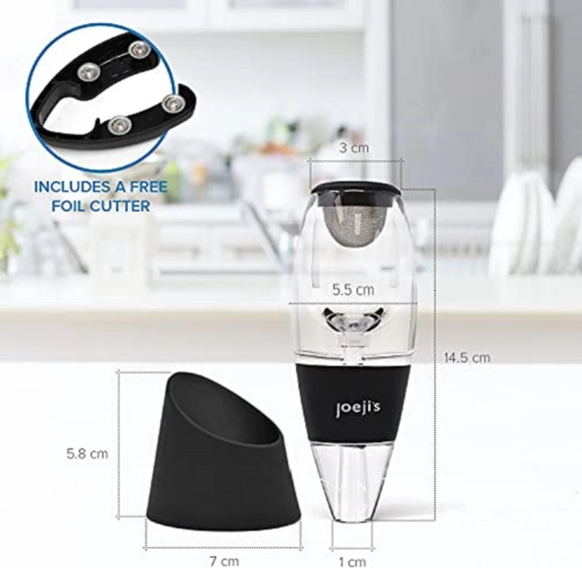 Aérateur Vin Bec Verseur En Acrylique - Carafe A Carafe élégante Avec Support Anti-goutte - Decanteur A Vin Instantané Pour Toute Amertume Et Oxygéner Le Vin En Quelques Secondes. 6 Aérateur Vin Bec Verseur En Acrylique - Carafe A Carafe élégante Avec Support Anti-goutte - Decanteur A Vin Instantané Pour Toute Amertume Et Oxygéner Le Vin En Quelques Secondes. – Image 4