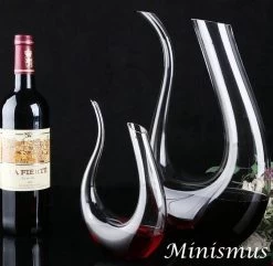 Minismus Decanter Decanter - Luxe Decanter 1.5 L - Vin Decanter - Vin Accessoires De Vêtements Pour Bébé - U-Shape - Crystal Glass -Dégustation Délicate 1200x1171 2