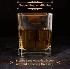 GOURMEO Pierres à Whisky En Basalte Naturel I Glaçons Réutilisables, Pierres à Whisky, Pierres De Refroidissement, 9 Pièces 10 GOURMEO Pierres à Whisky En Basalte Naturel I Glaçons Réutilisables, Pierres à Whisky, Pierres De Refroidissement, 9 Pièces -Dégustation Délicate 1200x1171 5