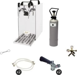 Set Complet - Robinet à Bière - Refroidisseur à Sec Kontakt 40 2 Robinets, 50 Litres / H - Robinet à Bière, Beertender, Robinet à Domicile, Refroidisseur à Bière