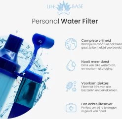 Filtre à Eau Personnel LifeBase - Purification De L'eau - Bouteille D'eau - Survie - Plein Air - Avec Poche à Eau - Filtre Jusqu'à 1500L 13 Filtre à Eau Personnel LifeBase - Purification De L'eau - Bouteille D'eau - Survie - Plein Air - Avec Poche à Eau - Filtre Jusqu'à 1500L -Dégustation Délicate 1200x1176 4