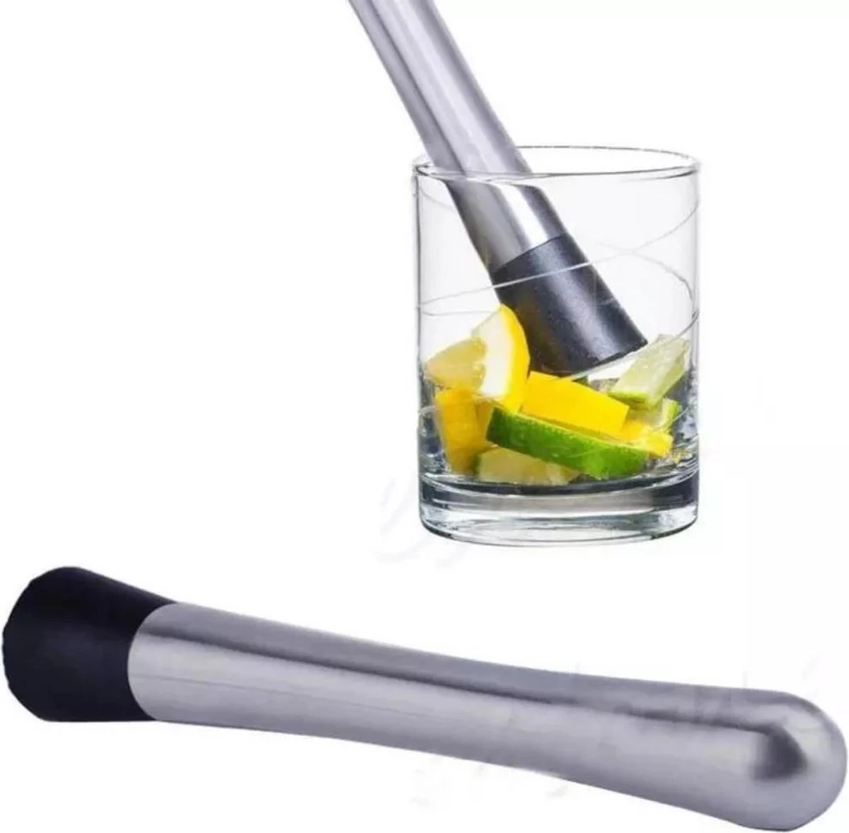 Thuys Cocktail Stamper - Cocktail Stamper - Muddler - Tonic Stamper - Citroen Stamper - Inox - Argent 6 Thuys Cocktail Stamper - Cocktail Stamper - Muddler - Tonic Stamper - Citroen Stamper - Inox - Argent – Image 4