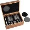 GOURMEO Set De 8 Pierres à Whisky + 2 X Bols + Pince Inox + 2 Verres Cristal - Glaçons En Basalte Naturel - Pierres Réutilisables - Cadeau Homme Et Femme -Dégustation Délicate 1200x1177 12
