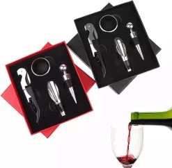 Vin -bouteille - Ouvre-bouteille - Ouvre-bouteille En Acier Inoxydable - Tire-bouchon - Coffret Luxe - Cadeau