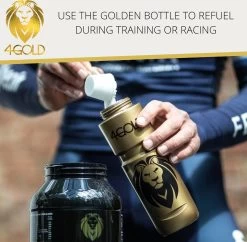 Bouteille 4Gold, Bouteille D'eau Pour Le Sport, Le Cyclisme, L'escalade, Le Marathon Et Outdoor, Bouteille D'eau Sans BPA Et étanche En Plastique Recyclable, Accessoires De Sport, Or, 800 Ml -Dégustation Délicate 1200x1178 10