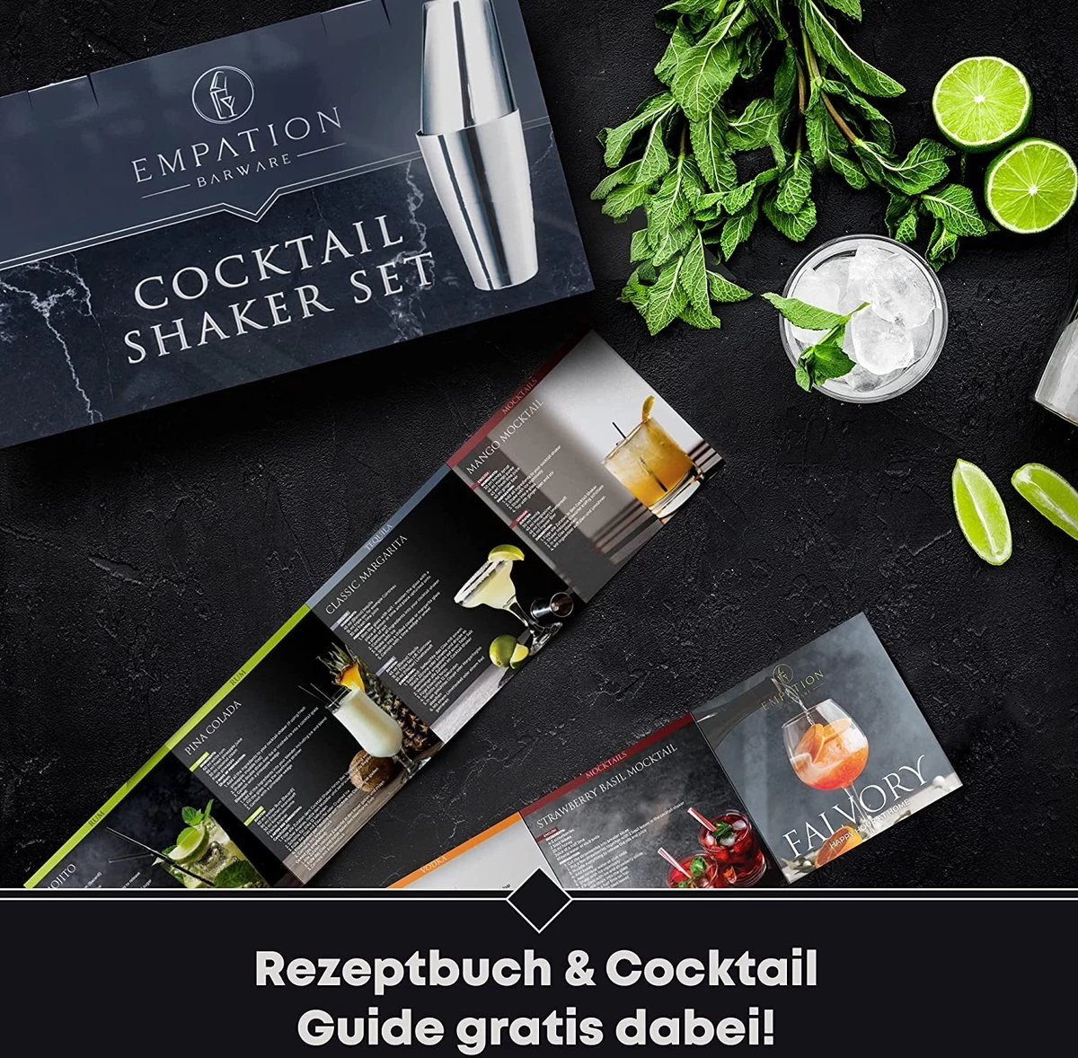Ensemble à Cocktail, Shaker à Cocktail De Qualité Supérieure, Parfait Pour Un Cadeau. 8 Ensemble à Cocktail, Shaker à Cocktail De Qualité Supérieure, Parfait Pour Un Cadeau. – Image 6