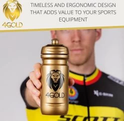 Bouteille 4Gold, Bouteille D'eau Pour Le Sport, Le Cyclisme, L'escalade, Le Marathon Et Outdoor, Bouteille D'eau Sans BPA Et étanche En Plastique Recyclable, Accessoires De Sport, Or, 800 Ml -Dégustation Délicate 1200x1178 9