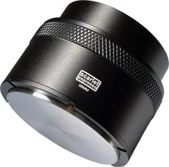 Expresso écarlate | Tamper " Grande Livello" à Alignement Automatique, Palet De Café 100% Droit, Un Jeu D'enfant ! Noir 58 Mm