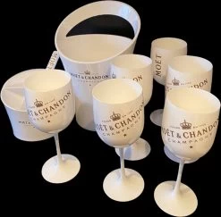 Coffret Champagne Moët & Chandon - Seau à Bouteille - 6 Verres - Seau à Glace - 2x Boules à Glace -Dégustation Délicate 1200x1179 4