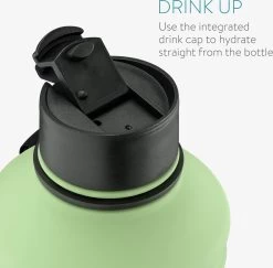 Bouteille D'eau En Acier Inoxydable à Simple Paroi Navaris - Gourde - 2L - Bouteille En Acier Inoxydable Extra Large Avec Bouchon à Boire - Idéal Pendant Le Sport - Sans BPA 15 Bouteille D'eau En Acier Inoxydable à Simple Paroi Navaris - Gourde - 2L - Bouteille En Acier Inoxydable Extra Large Avec Bouchon à Boire - Idéal Pendant Le Sport - Sans BPA -Dégustation Délicate 1200x1179 8