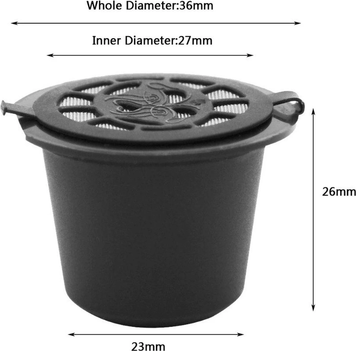 WiseGoods Luxe Set Capsules Nespresso Réutilisables - Tasses Machine à Café - Tasse Machine à Café - Capsule Café - Cadeau - 6 Pièces 4 WiseGoods Luxe Set Capsules Nespresso Réutilisables - Tasses Machine à Café - Tasse Machine à Café - Capsule Café - Cadeau - 6 Pièces – Image 2