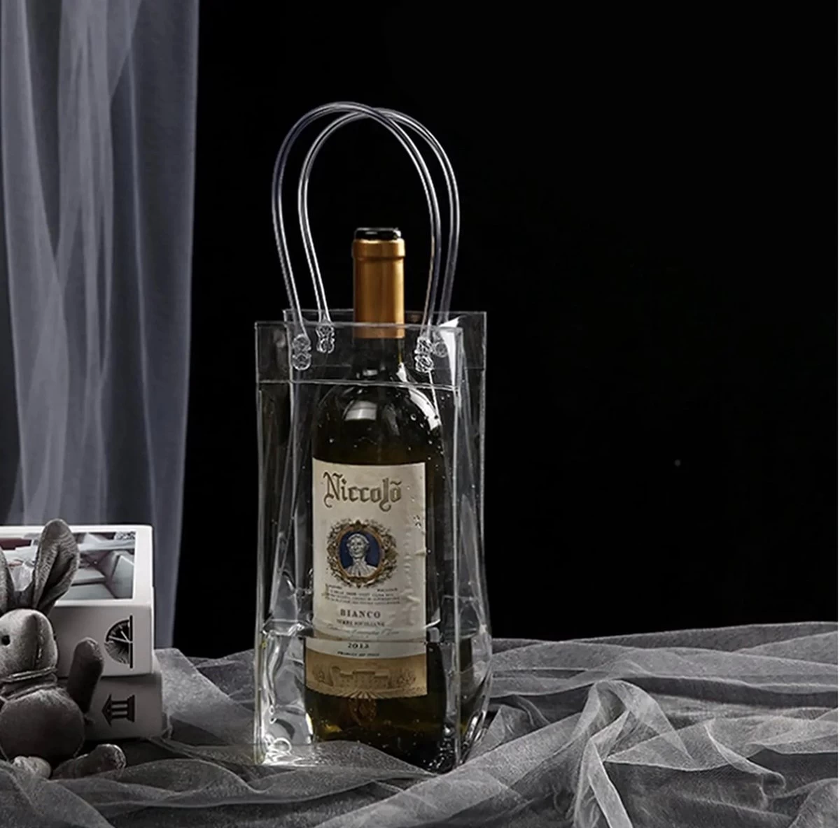 Sac Refroidisseur De Bouteille De Vin Transparent - Refroidisseur De Bouteille De Vin - Sac à Glace 7 Sac Refroidisseur De Bouteille De Vin Transparent - Refroidisseur De Bouteille De Vin - Sac à Glace – Image 5